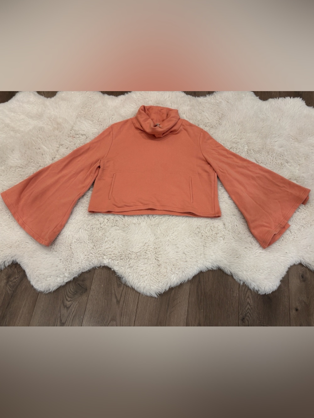 Free People Movement Cowl Neck Cropped Pullover